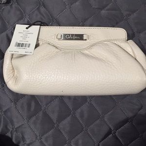 NWT Cole Haan cosmetic cream cosmetic bag/clutch